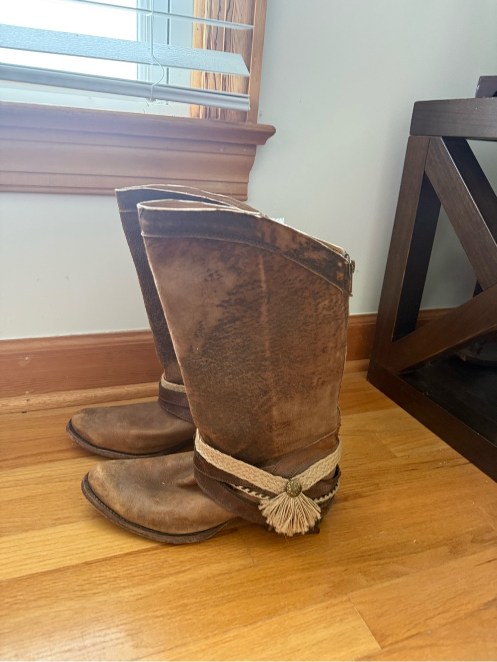 Women's Western Brown Leather Boots